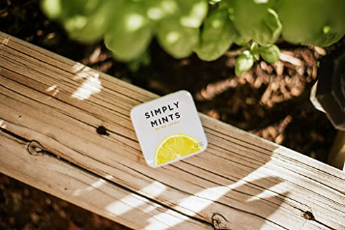 Simply Mints | Meyer Lemon Breath Mints | Pack of Six (180 Pieces Total) | Zesty Lemon, Vegan, Non Gmo, Nothing Artificial