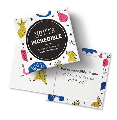 Compendium ThoughtFulls for Kids – 3-Pack of You're Amazing, You Can Do It, You're Incredible – 90 Pop-Open Cards to Share with Kids, Each with a Different Inspiring Message Inside