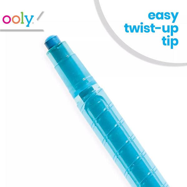 Ooly, Yummy Yummy, Scented Twist Up Crayons, Easy to Use - Set of 10