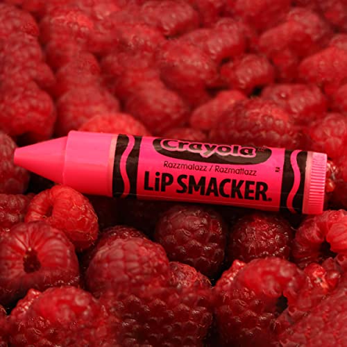 Lip Smacker Crayola Lip Balm Party Pack 8 Count, Cotton Candy, Orange, Sherbert, Watermelon, Berry, Apple, Banana