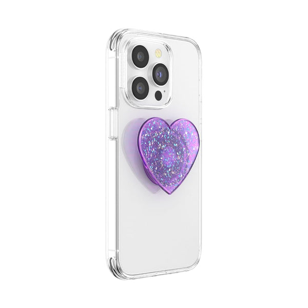 POPSOCKETS Phone Grip with Expanding Kickstand - Iridescent Confetti Dreamy Heart