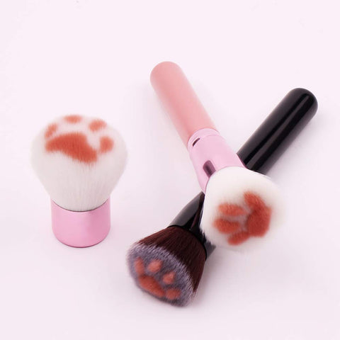 Cat Paw Foundation Makeup Brush - Professional Cosmetic Brush of Foundation Brushes, Powder Brush Blush Brush, Concealer Brush, Contour Brush, Powder Brush Cosmetic Tool (4PCS NEW SET)