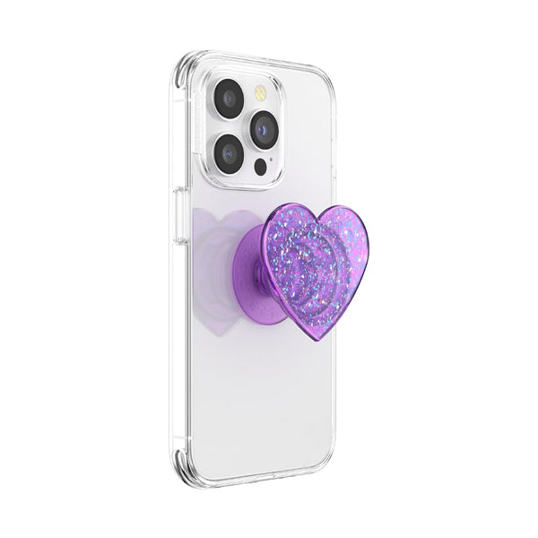 POPSOCKETS Phone Grip with Expanding Kickstand - Iridescent Confetti Dreamy Heart