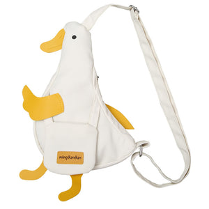 Tellrain Kawaii Duck Purse Unisex Funny Animal Shoulder Bag Cute Cartoon Chest Wallet Novelty Bag Unique Canvas Satchel Messenger Bag