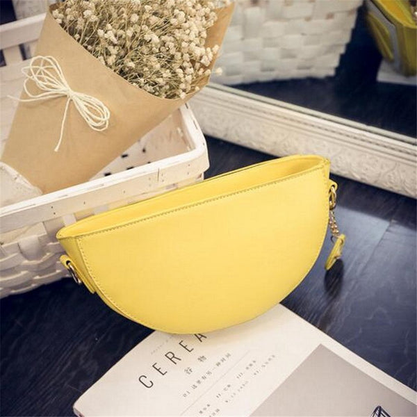 Barabum Novelty Purse Lemon multi function Cross-body Messenger Shoulder Hand Bag Purse for Women and Girls (Lemon)